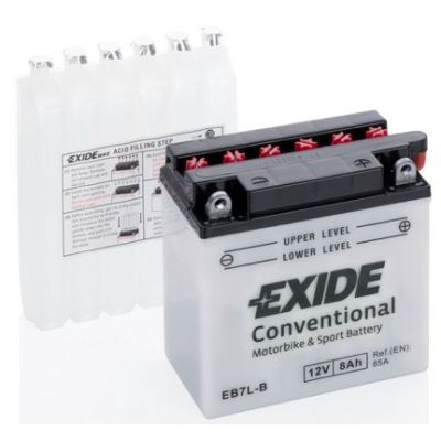 Мото акумулятор EXIDE CONVENTIONAL 6СТ-8Ah АзЕ 85А (EN) EB7L-B