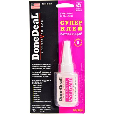 Клей универсальный затекающий DoneDeal 30г DD6636