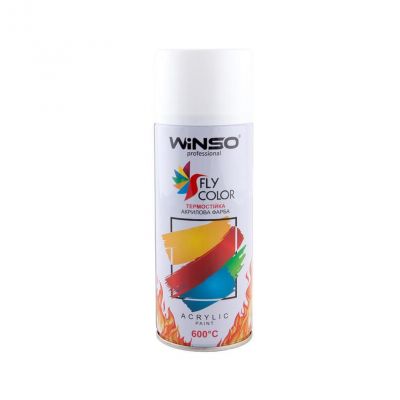 Краска высокотемпературная WINSO 600° белый WHITE RAL9010 450мл 450мл 880420