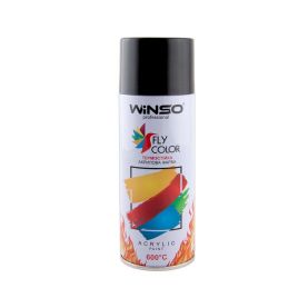 Краска высокотемпературная WINSO 600° Spray черный BLACK RAL9005 450мл 880450