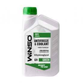 Антифриз WINSO -35С°C G11 ANTIFREEZE  COOLANT WINSO GREEN зелений 0,9кг WS82462