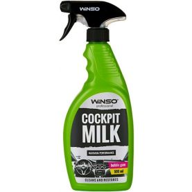 Поліроль молочко для панелі приладів WINSO COCKPIT MILK Babble gum Profesional 500 мл