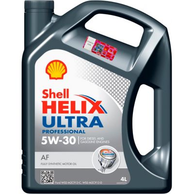 Автомобильное моторное масло SHELL Helix Ultra Professional AF 5W-30 4л