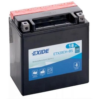 Мото акумулятор EXIDE 6СТ-18Ah Ев АзЕ 230А (EN) ETX20CH-BS