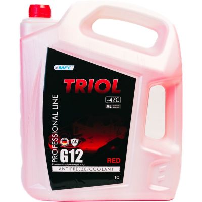 Антифриз TRIOL Professional -42°C  G12 красный 10л