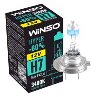 Лампа галогенна WINSO 12V H7 HYPER 55W PX26d 712720