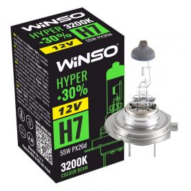 Лампа галогенна WINSO 12V H7 HYPER 55W PX26d 712700