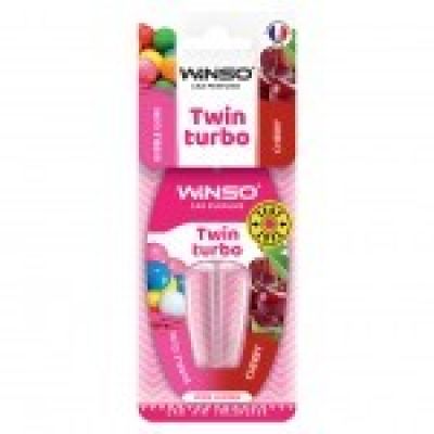 Освежитель воздуха с двойной капсулой Winso Twin Turbo Bubble Gum-Cherry 538360
