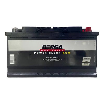 Автомобільний акумулятор BERGA Power Block AGM 6СТ-95Ah АзЕ 850А (EN) 595901085