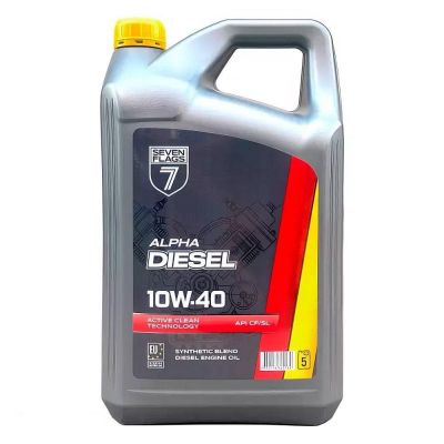 Автомобильное моторное масло 7FLAGS Alpha DIESEL 10W-40 5л