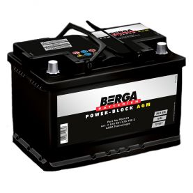 Автомобільний акумулятор BERGA Power Block AGM 6СТ-70Ah Аз 760А (EN) 5709010767502