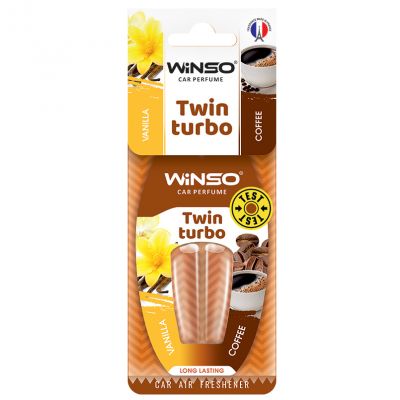 Освежитель воздуха с двойной капсулой WINSO Twin Turbo Vanilla/Coffee 538790