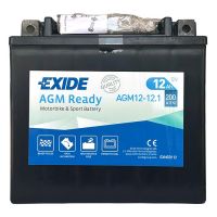 Мото акумулятор EXIDE Ready AGM 6СТ-12Ah Аз 200А (EN) AGM12-12.1