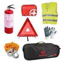 Сумка-набор автомобилиста Honda Type-R черная 2 отдела 01-138-Л