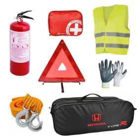 Сумка-набор автомобилиста Honda Type-R черная 2 отдела 01-138-Л