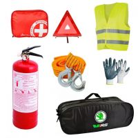 Сумка-набор автомобилиста Skoda RS легковой 01-139-Л черная 2 отдела