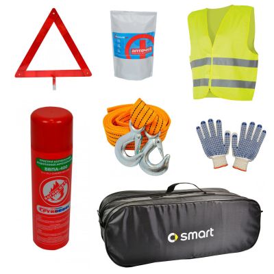 Сумка-набор автомобилиста Smart компакт черная 2 отдела 01-126-К