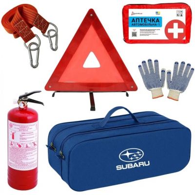 Сумка-набор автомобилиста Subaru легковой 01-060-Л синяя 2 отдела