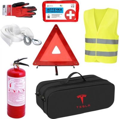 Сумка-набор автомобилиста Tesla кроссовер черная 2 отдела 01-116-К