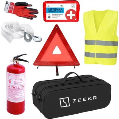 Сумка-набор автомобилиста ZEEKR кроссовер/минивэн черная 2 отдела