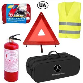 Сумка-набор автомобилиста Евростандарт Mercedes-Benz черная 2 отдела 01-023-Е