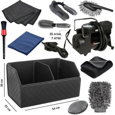 Сумка-набор Компрессор 35 л с набором для мойки автомобиля 