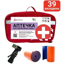 Аптечка автомобільна АМА-1 згідно ДСТУ 3961-2000 з турнікетом 