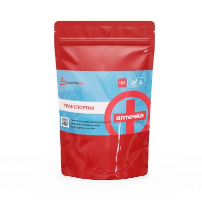Аптечка медична транспортна Poputchik згідно ТУ (02-001-ДП) футляр Дой-Пак 
