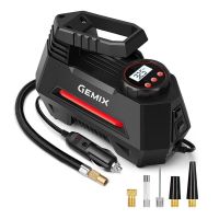 Автокомпрессор GEMIX Model M black/red поршневой AUTOSTOP фонарик 35 л/мин