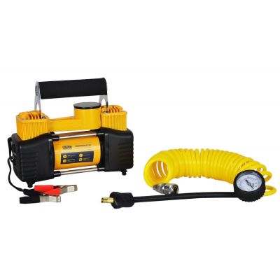 Компрессор автомобильный двухпоршневой СИЛА ДАБЛ 85л/мин, 10 Атм