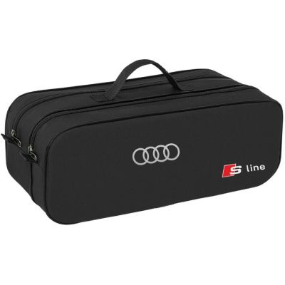 Сумка-органайзер в багажник Audi S-Line чорна розмір 50 х 18 х 18 см