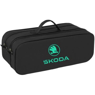 Сумка-органайзер в багажник Skoda NEW LOGO чорна розмір 50 х 18 х 18 см