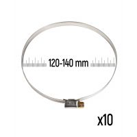 Стальной червячный хомут Zollex 120–140 мм GT 3488552