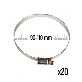Хомут черв'ячний сталевий Zollex 90-110 мм GT 3488252