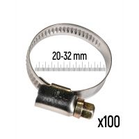 Хомут червячный стальной Zollex 20-32 мм GT 3487452