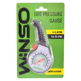 Манометр для шин пластиковый 5АТМ 143100