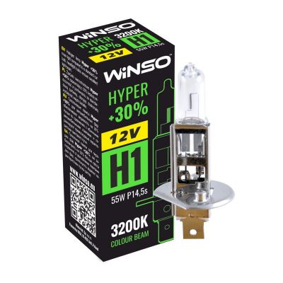Лампа галогенная WINSO 12V H1 HYPER 55W P14.5s 712100