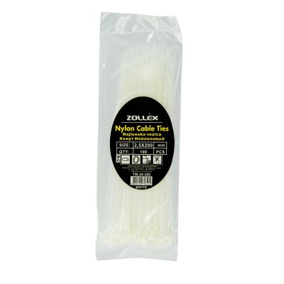 Хомуты пластиковые Zollex 2,5/200 100шт 2799224