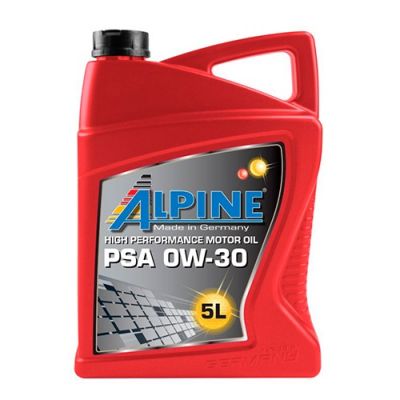Автомобильное моторное масло ALPINE PSA C2 0W-30 5л