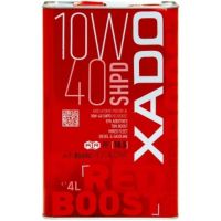 Автомобильное моторное масло XADO Atomic Oil 10W-40 SHPD Red Boost 4л 26249