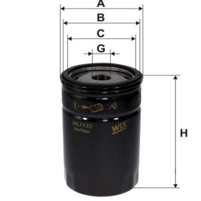 Масляный фильтр WIX FILTERS WL7132