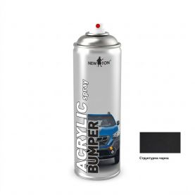 Краска (эмаль) для бампера структурная NEW TON Чорная 500 мл