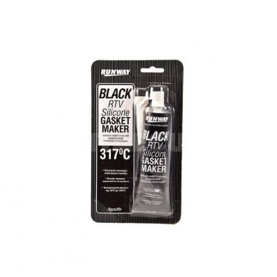 Герметик-прокладка RUNWAY RTV Silicone чорний 85г RW8501