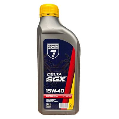 Автомобильное моторное масло 7FLAGS Delta SGX 15W-40 1л