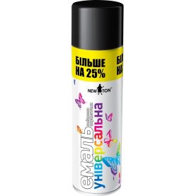 Краска (эмаль) аэрозоль NEW TON 9005 чорный МАТ +25% 500 мл