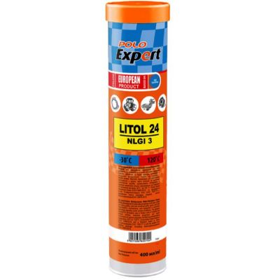 Літол-24 Polo Expert, літієве мастило, картридж 400 г 12488