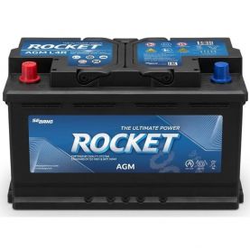 Автомобильный аккумулятор ROCKET AGM 6СТ-80Ah (+/-) 800А (CCA) AGM L4 R Original Hyundai Staria