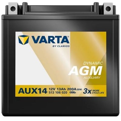 Автомобильный аккумулятор Varta Dynamic AGM 6СТ-13Ah Ев 200А (EN) AUX14 513106020