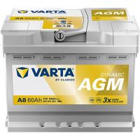 Автомобильный аккумулятор VARTA Silver Dynamic AGM D52 6СТ-60Ah АзЕ 680A (EN) 560901068