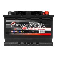 Автомобильный аккумулятор BlackMax 6СТ-77Ah АзЕ 720A (EN) B5008